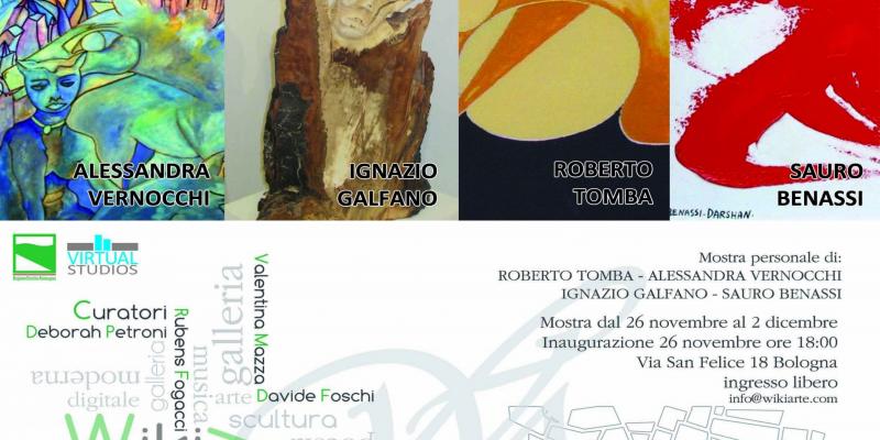 Mostra di Ignazio Galfano, Alessandra Vernocchi, Roberta Tomba e Sauro Benassi