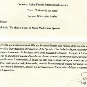 Premio Letterario- Sezione Narrativa inedita-