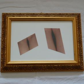 CONCETTO SPAZIALE (dedicato a Lucio Fontana) fotografie analogiche montate su cartoncino 20x30