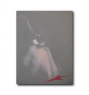 Ballet dancer painting "Harmony in Grey" from the Ballet Seires