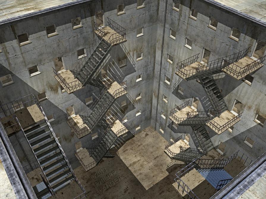 Backyard With Stairs 2