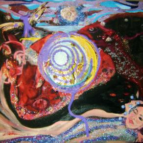 Over me. Experience out of body.