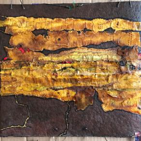 Teresa Pereyra - Memorias ancestrales - tecnica mista su cartone - 34 x 32