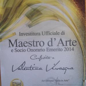 Investitura di Maestro d'Arte e Socio Onorario Emerito