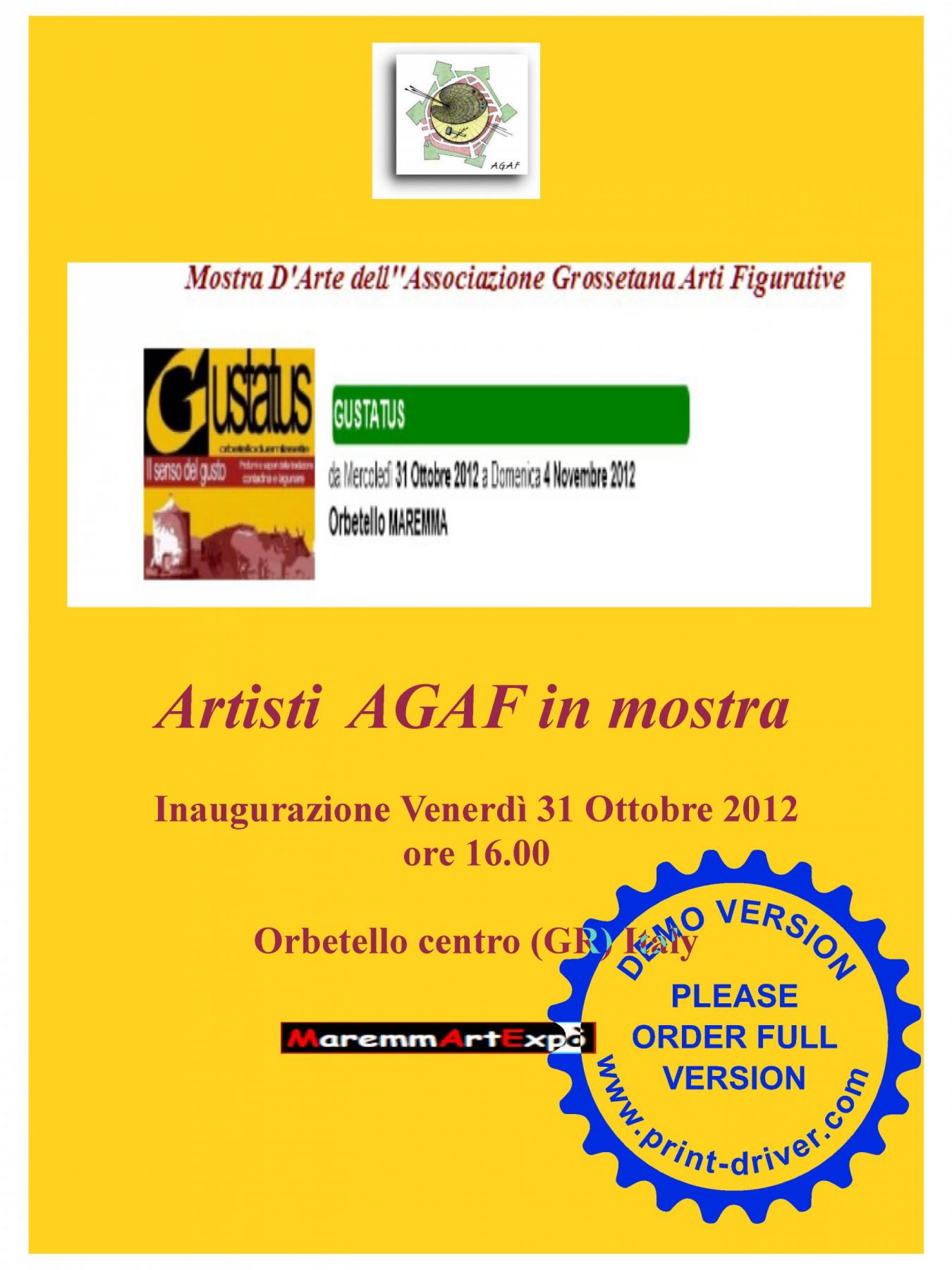  Artisti AGAF in Mostra