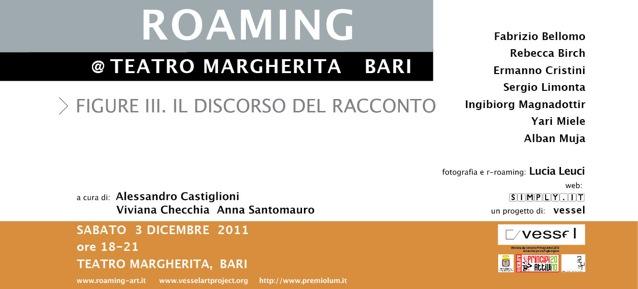 ROAMING – FIGURE III. IL DISCORSO DEL RACCONTO