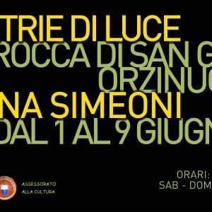GEOMETRIE DI LUCE - Personale di Cristina Simeoni GEOMETRIE DI LUCE - Personale di Cristina Simeoni