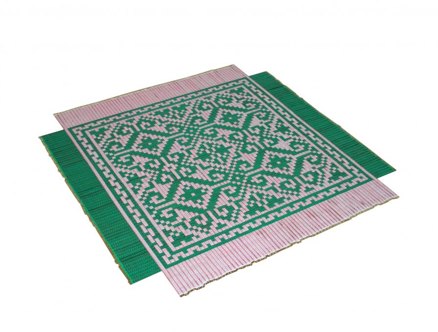 Tappeto#3 (132 metri da sarto intrecciati)