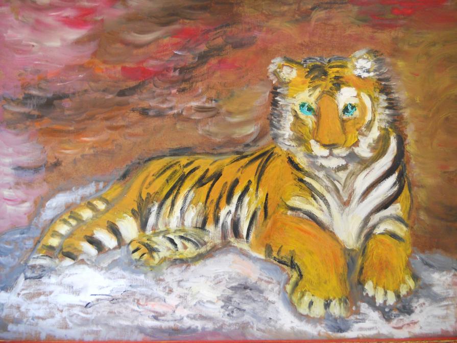 la tigre: calma e potenza