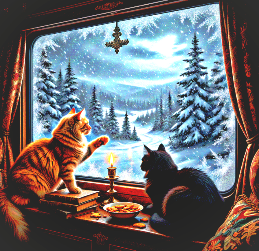      .....Notte in treno innevato ????????❄️