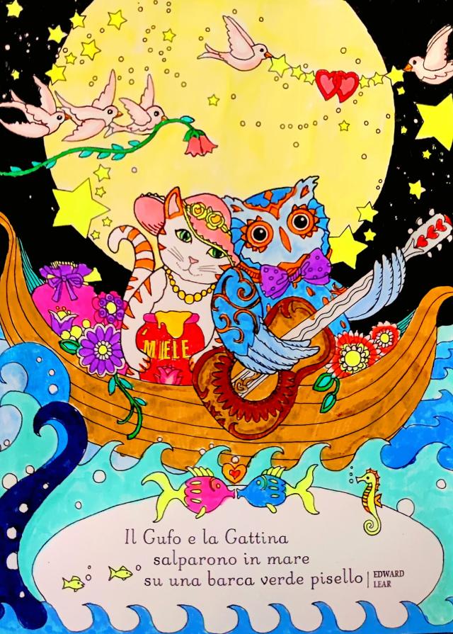 E cantarono una dolce... piccola canzone alla luce di una chitarra a cinque corde ....