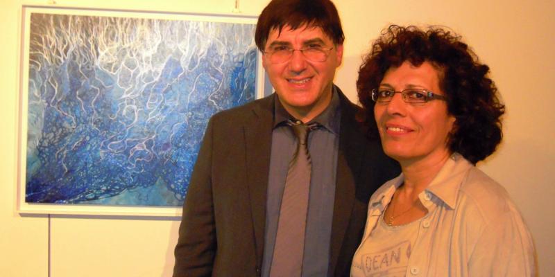 Maristella Angeli presente all’inaugurazione della collettiva “L’Arte creativa che sa appassionare”, Falconara Marittima(AN)