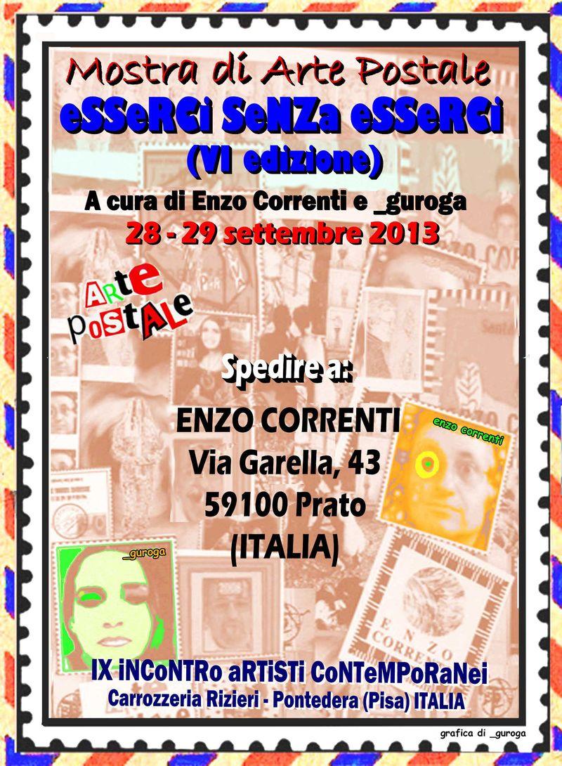 SeSTa CoNVoCaZione iNTeRNaZioNaLe Di aRTe PoSTaLe eSSeRCi SeNZa eSSeRCi 2013 