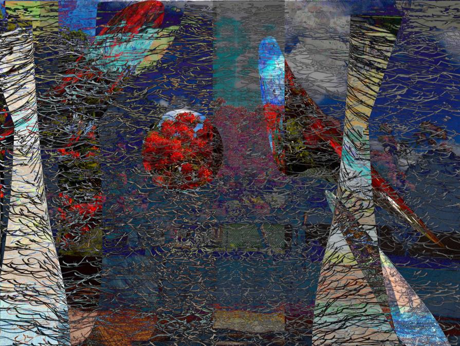 Columnas Orgánicas en un Aterrizaje Conceptual / Organic Columns at a Conceptual Landing Columnas Orgánicas en un Aterrizaje Conceptual / Organic Columns at a Conceptual Landing