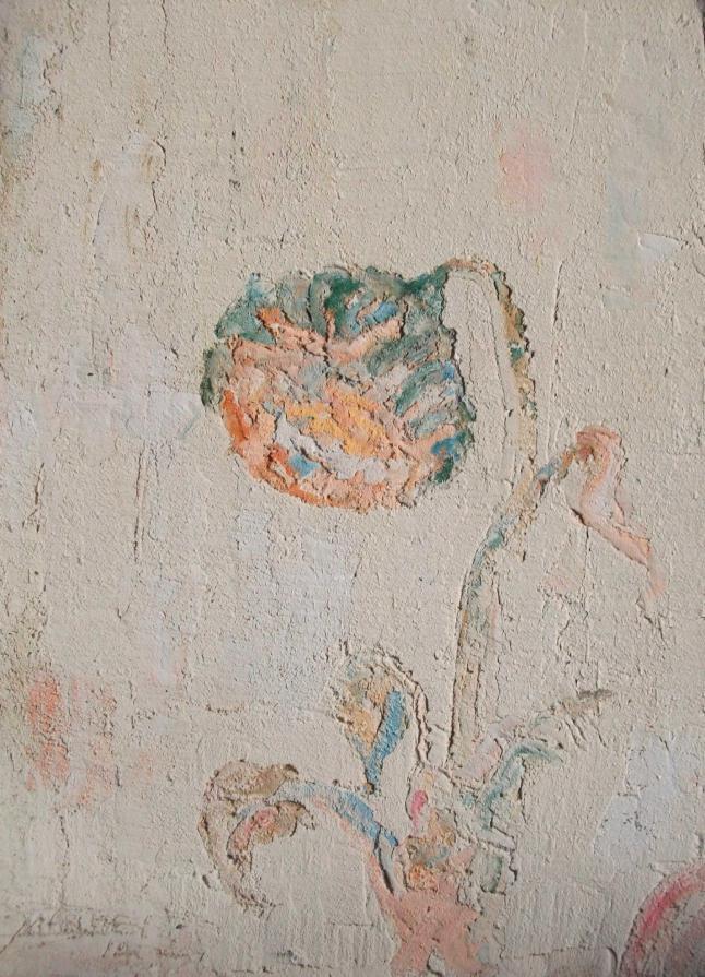 biodivesità-affresco su isolante polistirene- 60x50x2