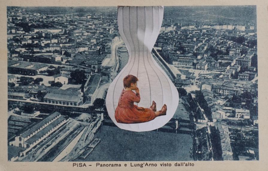 Pisa dall'alto - vecchia cartolina