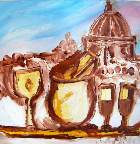 2017 ROMA MON AMOUR - SOTTO UN AZZURRO CIELO -25cm x 25cm 