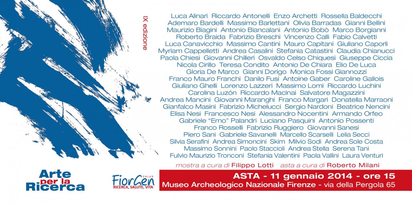 "Arte per la Ricerca FiorGen” (IX edizione) "Arte per la Ricerca FiorGen” (IX edizione)