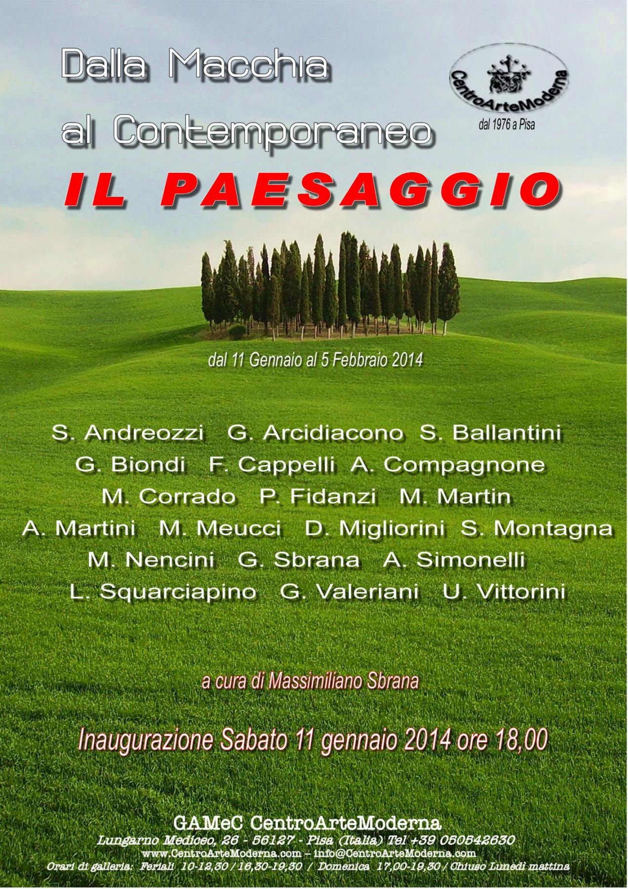 "Dalla Macchia al Contemporaneo: IL PAESAGGIO" ed.2014 "Dalla Macchia al Contemporaneo: IL PAESAGGIO" ed.2014