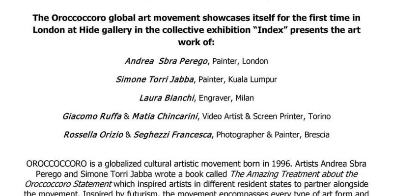 Oroccoccoro inde show - Matia Chincarini