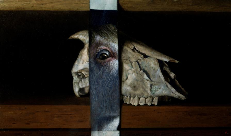 Ad Oculum, olio su tavola 15,5x26,5