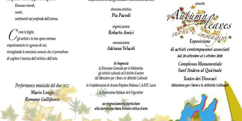 “Autumn leaves: suoni e immagini” “Autumn leaves: suoni e immagini”