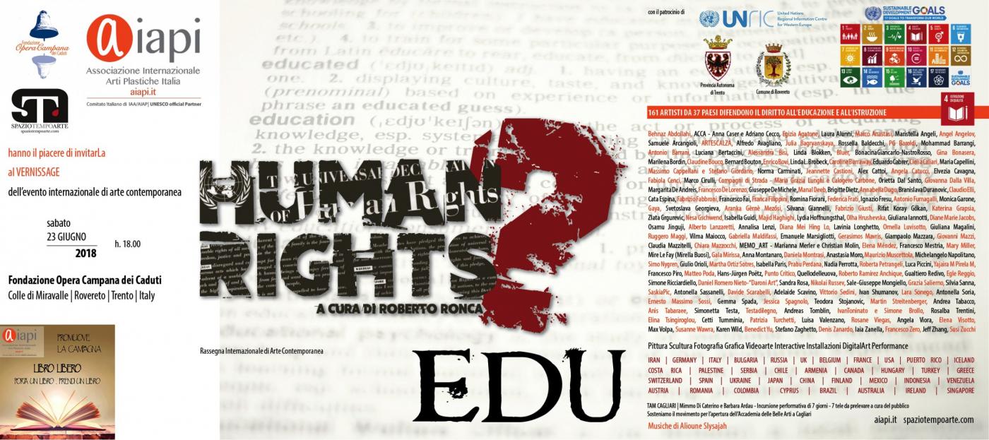 Invito: Human Rights?#EDU 2018, Rovereto