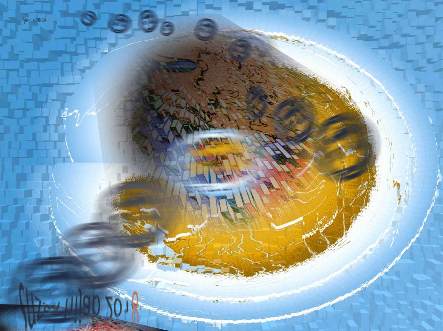 The air bubbles have increased back and forth