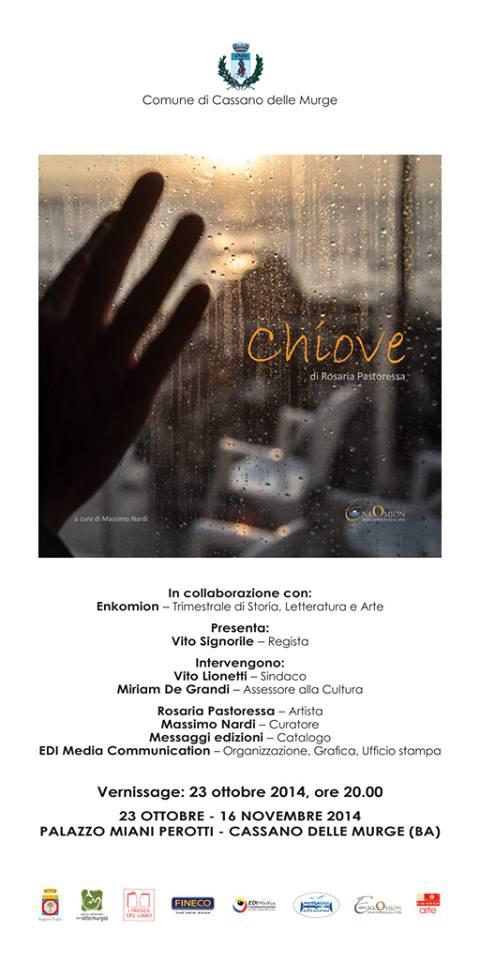 Chiòve di Rosaria Pastoressa a cura di Massimo Nardi Chiòve di Rosaria Pastoressa a cura di Massimo Nardi