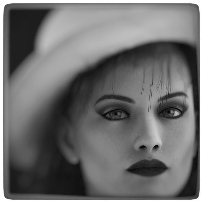 Ritratto Bianco e Nero (modella virtuale)