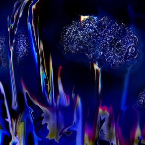 nuvole sulle nostre citta in un monochrome blue.