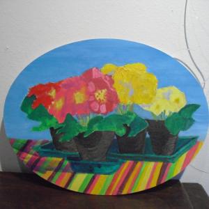 Corsi di disegno a matita su carta e olio su tela