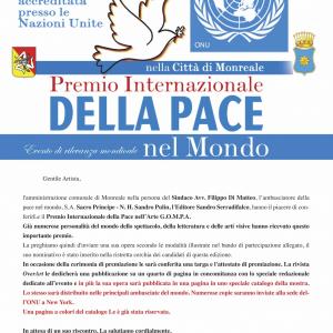 Premio Internazionale della Pace nell’Arte G.O.M.P.A.