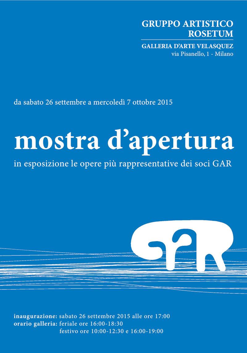 Mostra di apertura del Gruppo Artistico Rosetum 
