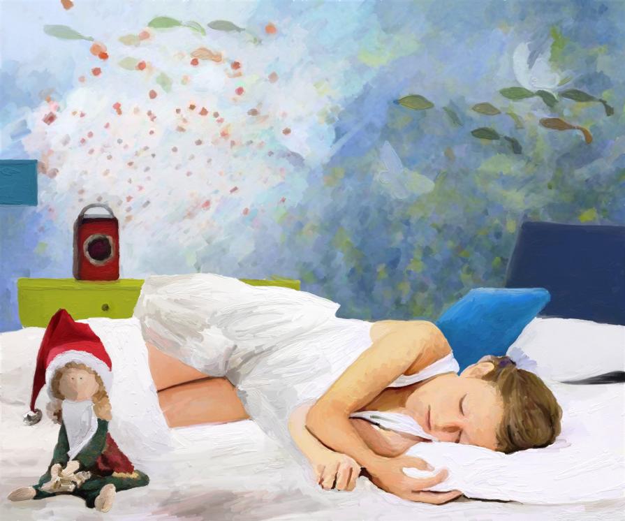 RITRATTO DI BAMBINA CHE DORME