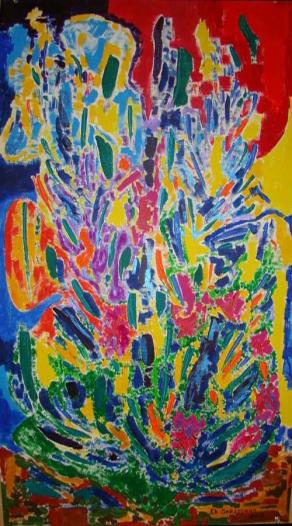 3.Hendel.G.F.Water Music.2010.Acrylic on canvas.50х90сm.