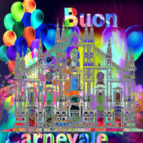 Il cuore a coriandoli di mille colori. BUON CARNEVALE A TUTTI...!!!