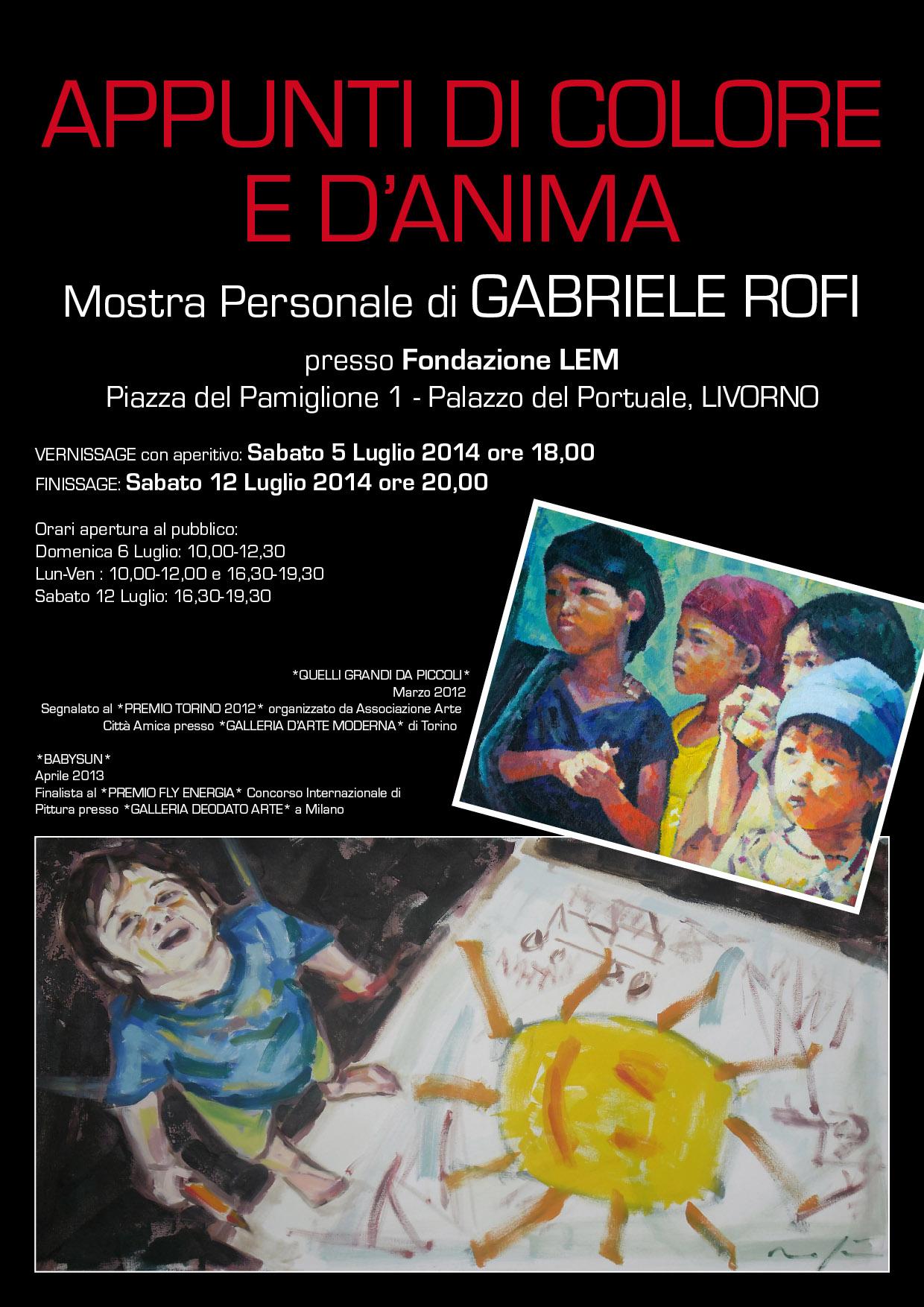 APPUNTI DI COLORE E D'ANIMA APPUNTI DI COLORE E D'ANIMA