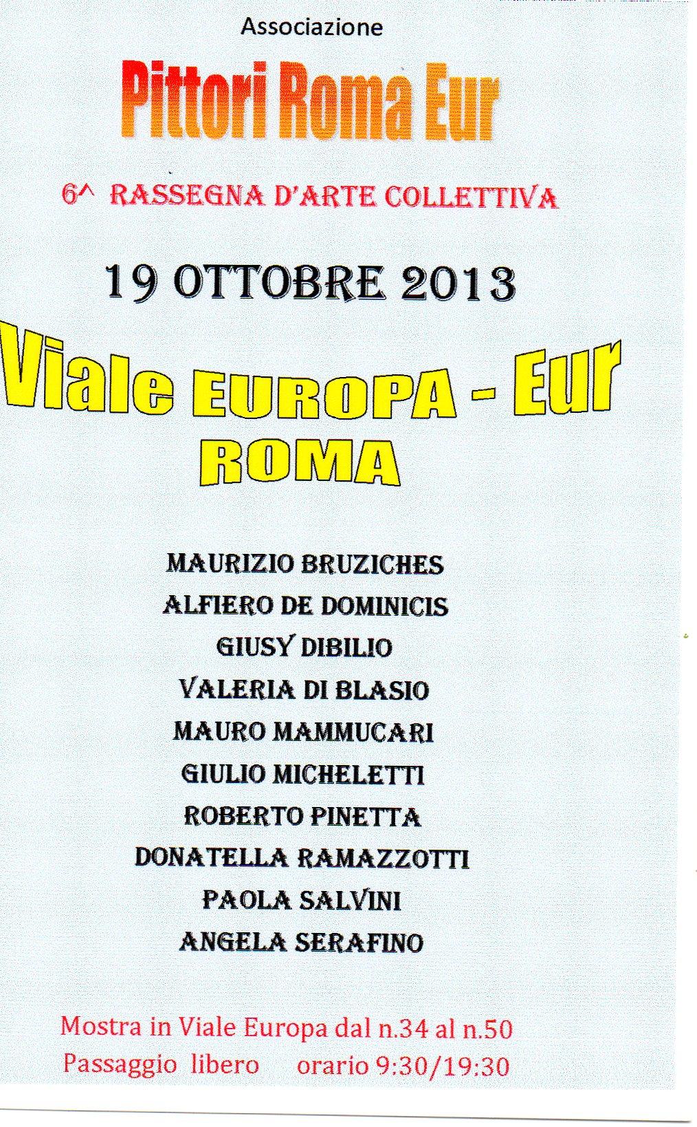 6^ Rassegna d'Arte dell'Associazione "Pittori Roma Eur"