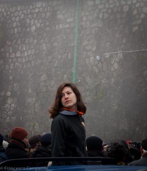 ci-dessus la foule - Montevergine. l'Italie