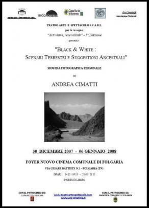 Locandina Mostra Andrea Cimatti Foyer Cinema Comunale Folgaria TN Locandina Mostra Andrea Cimatti Foyer Cinema Comunale Folgaria TN