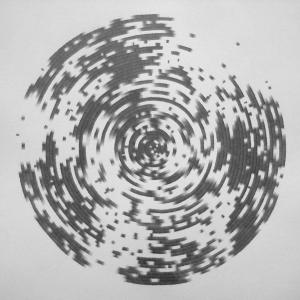 Cirlce #3, 21" x 12", graphite on paper, 2013 Cirlce #3, 21