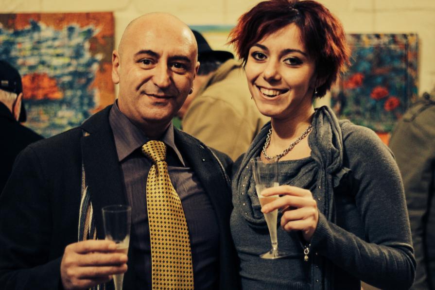 Inaugurazione mostra Personale "Intima Essenza" di Eliana Calò con l'artista Fabio Maddalo