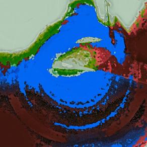 Paesaggio di Montagna con Blu