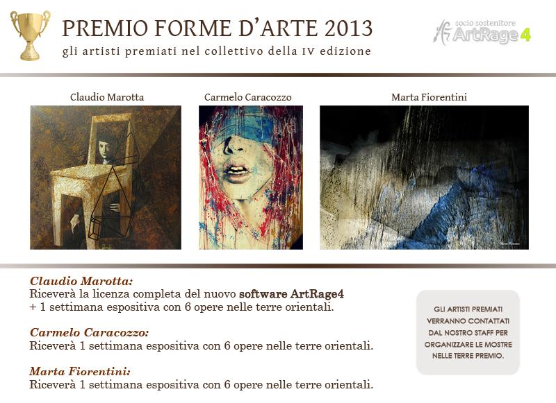 VIncitrori IV edizione Premio Forme d'Arte 2013