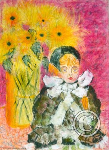 @ Anna Napoli - Titolo: Loraine - Pastello su carta - 2008