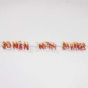 20 men with 20 vases