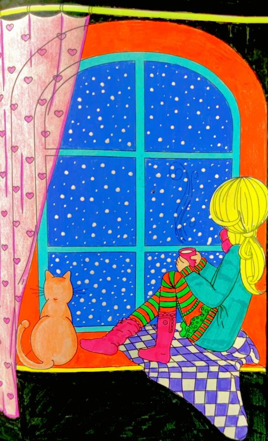 ...Disegnare è la mia coperta preferita nelle giornate fredde...!!!