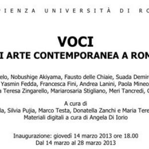 VOCI di arte contemporanea a Roma