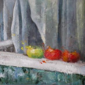 Tre mele sulla finestra